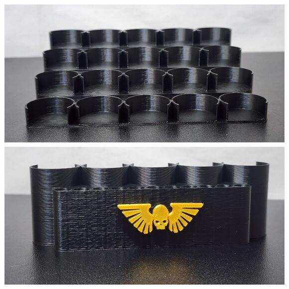 Warhammer Paint Rack 5x4 – 3D Printed Citadel Pot Holder with Imperial Aquila - Picture 14 of 14